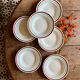 Set of 6 vintage deep plates, Gildas models