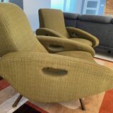 Paire de Fauteuils François Letourneur pour Maurice Mourra 1950
