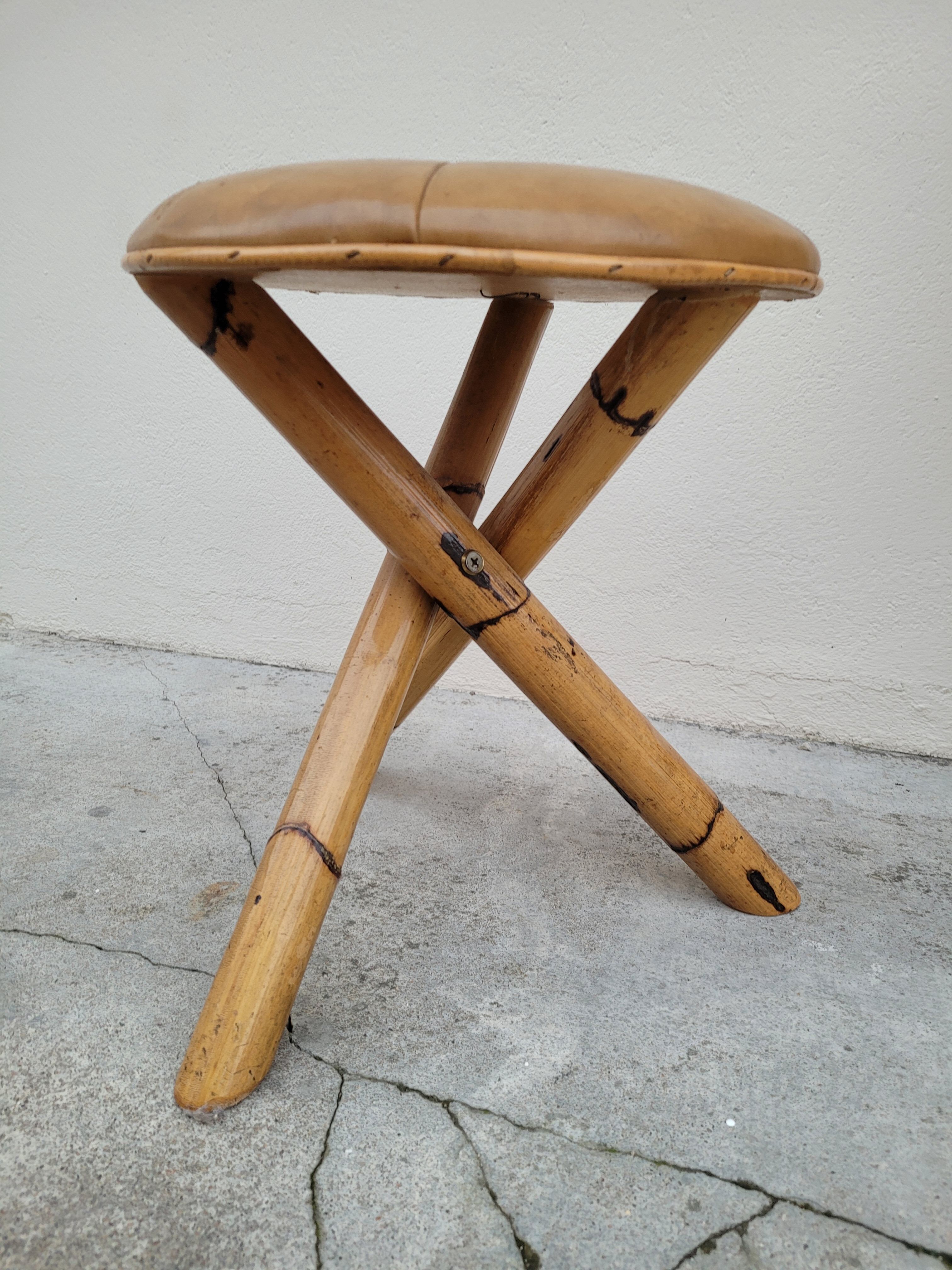 1950 vintage rattan dressing table with sun mirror