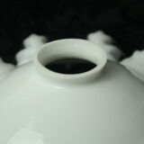 Toothed white opaline lampshade 30s