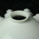Toothed white opaline lampshade 30s