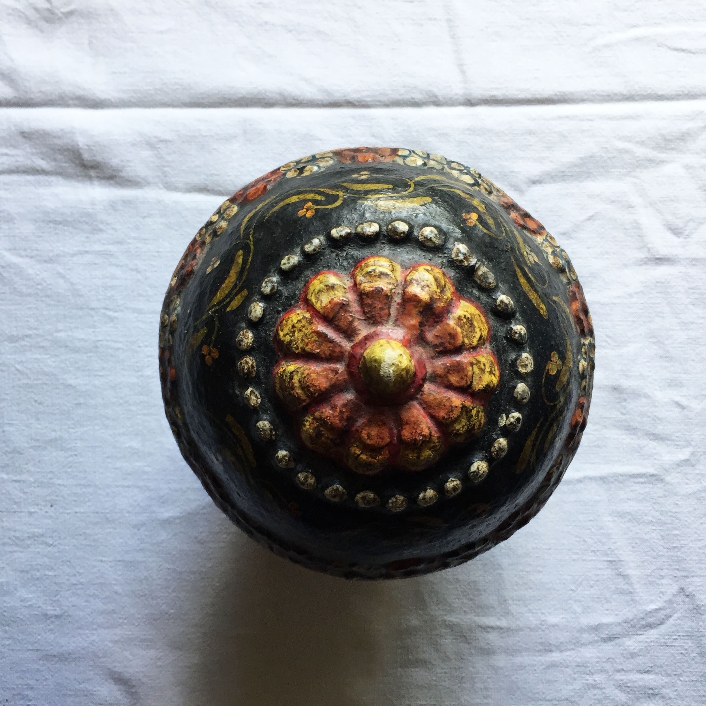 Handmade papier-mâché box