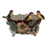 Glazed ceramic planter – Plant & bird decor