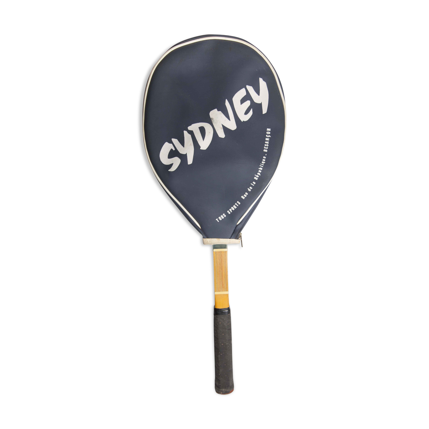 1960 Sydney tennis racket with metal tendor and cover
