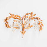 Applique murale Hans Kögl dorée du milieu du siècle