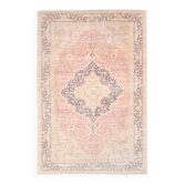 Tapis persan oriental rouge pêche 5x7, tapis de salon, 144x216 cm