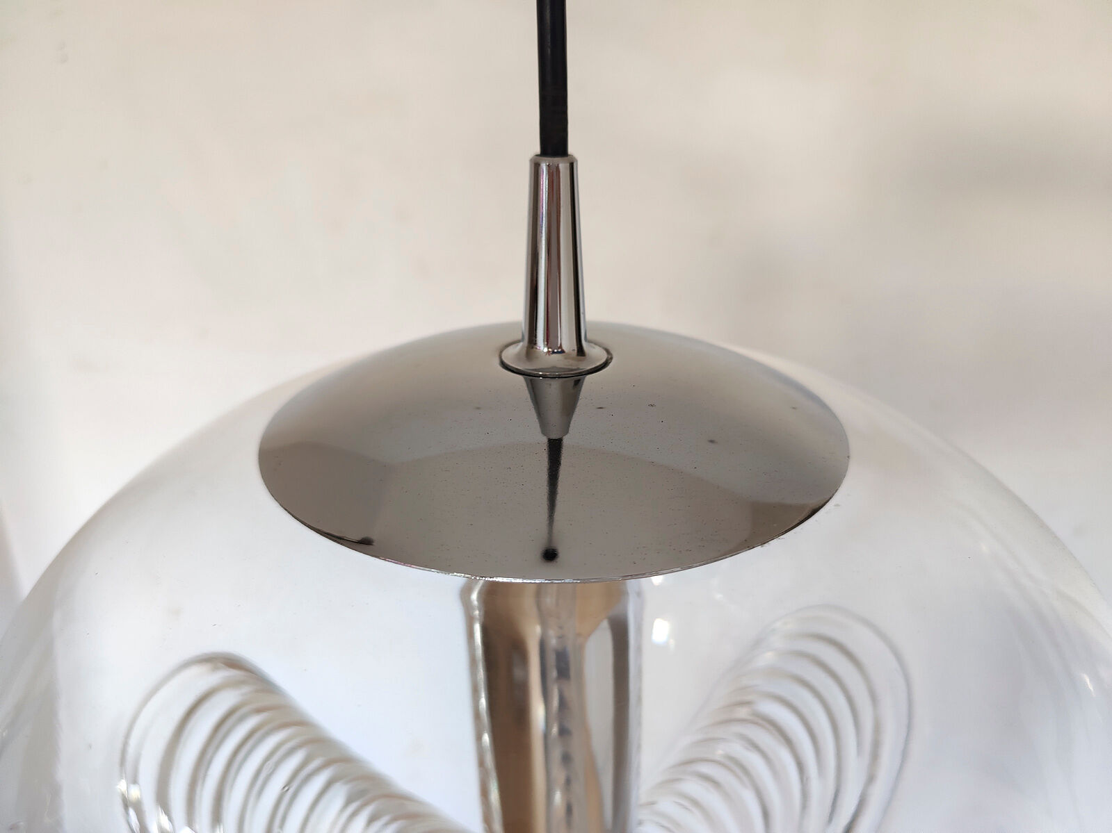 Pendant lamp "futura" by peill and putzler germany 1960s