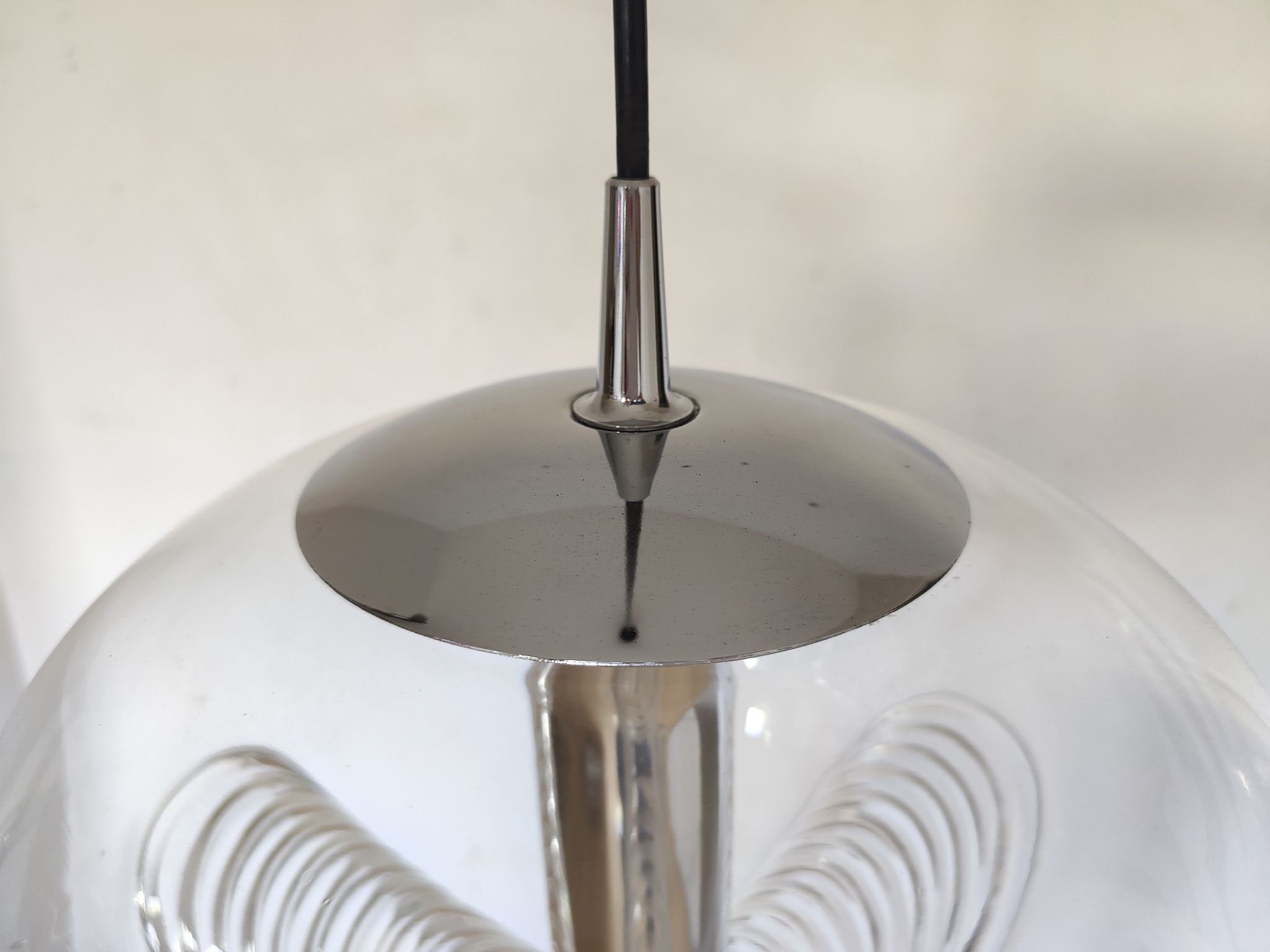 Pendant lamp "futura" by peill and putzler germany 1960s