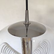 Pendant lamp "futura" by peill and putzler germany 1960s