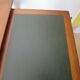 minister's desk - 2 drawers - solid wood - faux leather writing pad - Louis Philippe