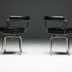 LC7 chairs by Charlotte Perriand, Le Corbusier and Pierre Jeanneret, 1980s