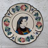Old Breton HB Quimper plate