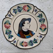 Old Breton HB Quimper plate