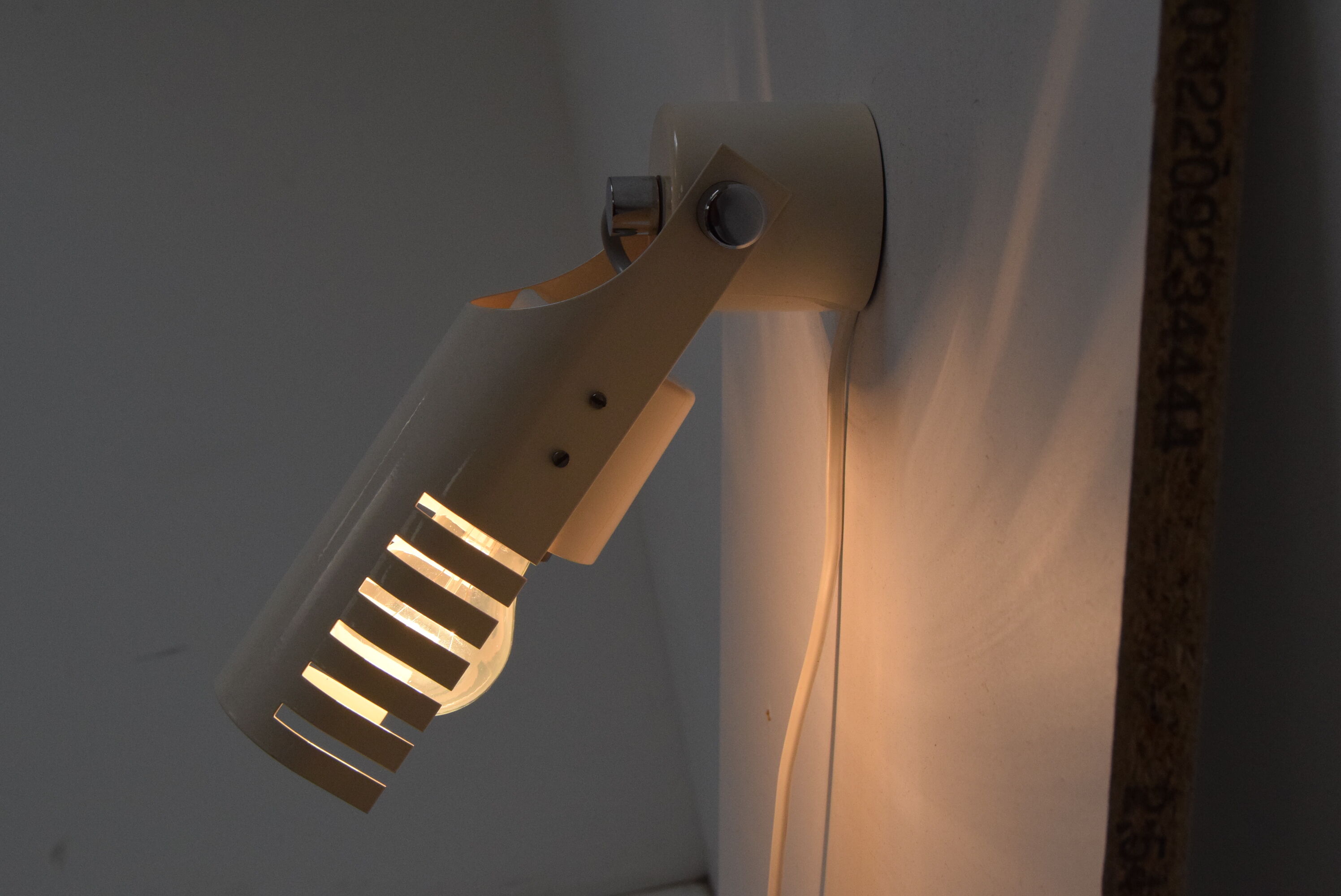 Mid-century Adjustable Wall Lamp by Jilove u Decina, 1970's.