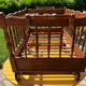 Vintage walnut children's bed