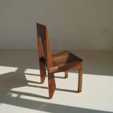 Art Deco modernist chair in solid oak from the 1930s/40s