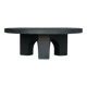 Dutch Brutalist Resin and Stone Coffee Table, 1970s