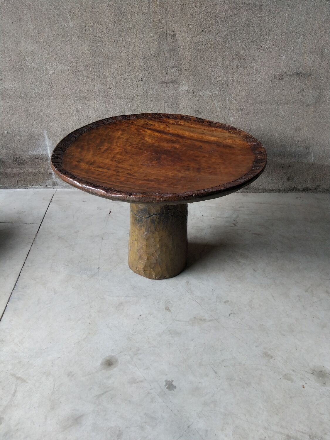 African Brutalist Table