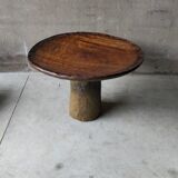 African Brutalist Table