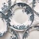 6 flat ironstone plates “Marie Louise” Saint Amand and Hamage