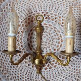 Applique double en bronze, style louis XVI