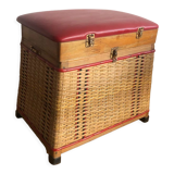 Rattan chest stool