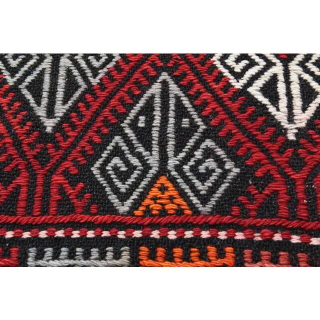 1970s Vintage Turkish Oushak Handmade Wool Cotton Red Area Rug 166x235