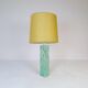 Mid-century green marble table lamp by Bergbom, Sweden, 1960s.