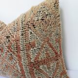 Vintage Moroccan kilim, Berber bujaad pillow, decorative pillow, Berber cushion.