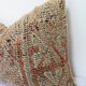 Vintage Moroccan kilim, Berber bujaad pillow, decorative pillow, Berber cushion.