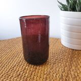 Biot purple glass tumbler