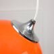 Space Age Italian Orange Pendant Lamps, Set of 2