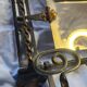 Vintage Art Deco wall-mounted coat and hat rack.