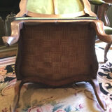 Superb pair of large Louis XV period armchairs reupholstered to nine