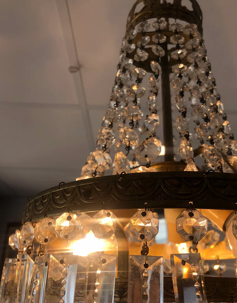 Stamped chandelier