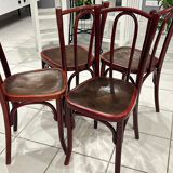 Set of 4 Thonet bistro chairs from the 1920s.
