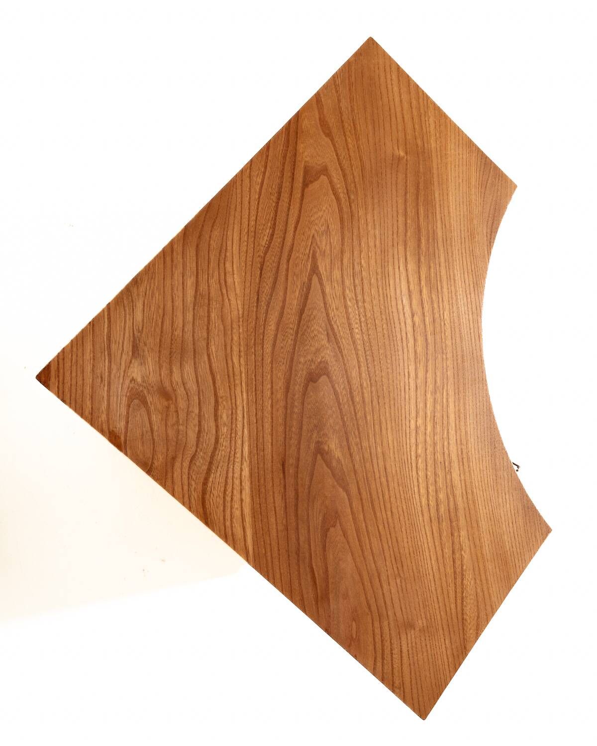 Scandinavian Elm Corner Cabinet, Mid-Century