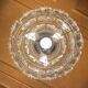 Crystal tassel chandelier lamp Kinkeldey germany 70's