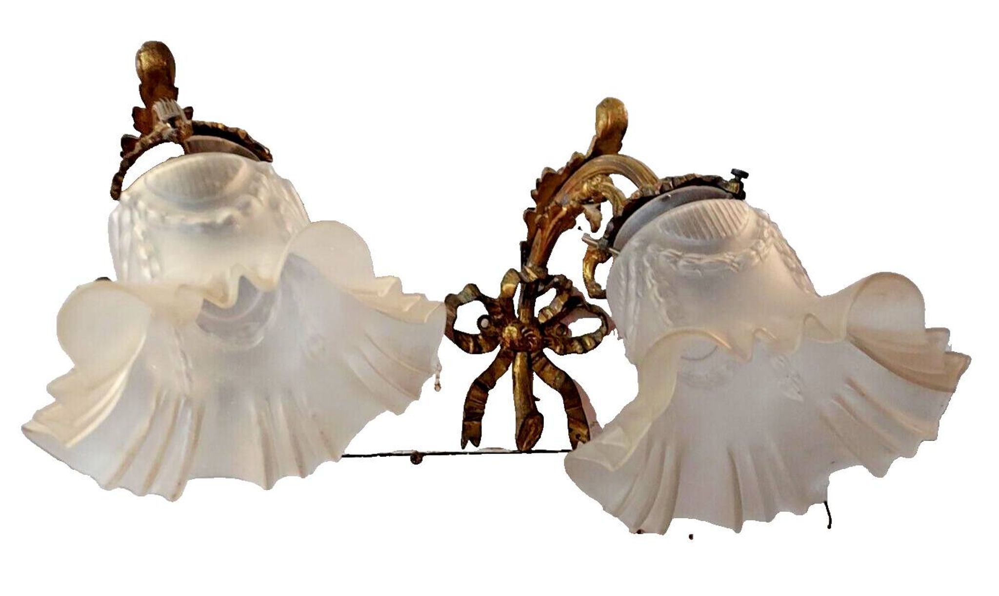 Appliques style louis xv en bronze (la paire )