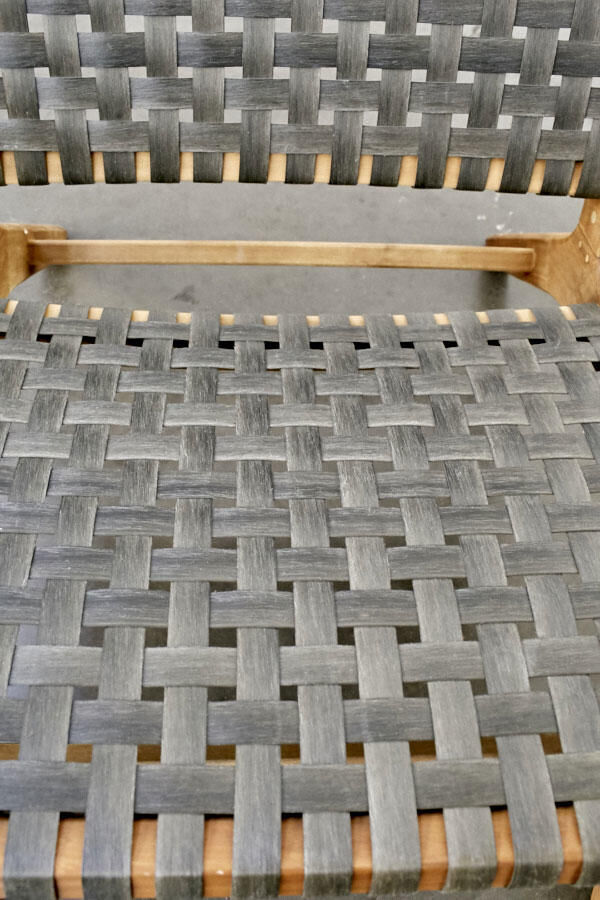 Armchair vintage and braiding