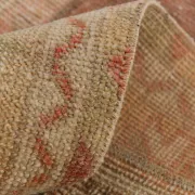 Red Brown Persian Runner Rug, Vintage Handmade Hallway Decor, 72x278cm