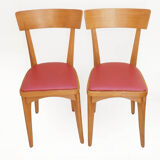 Pair of 50s bistro chairs