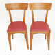 Pair of 50s bistro chairs