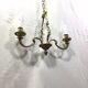 Bronze chandelier with 2 lights