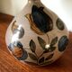 Ceramic lamp and its recycled cotton lampshade