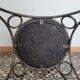 Metal and leather chair