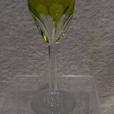 Baccarat Genova Double Chartreuse Green Crystal Liqueur Glass