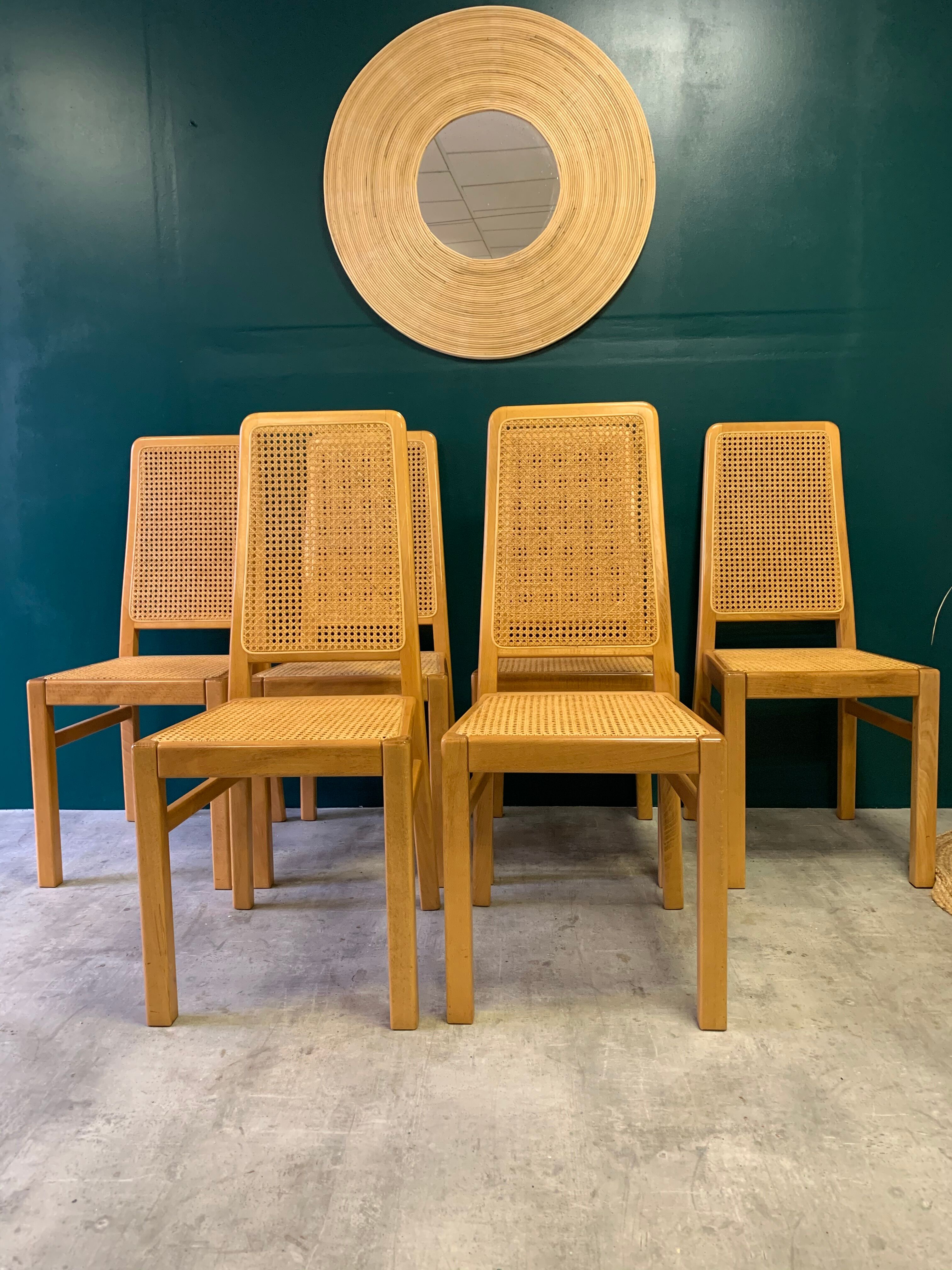 Series of 6 Nordic chairs