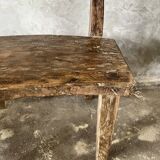 Grande chaise ou fauteuil en teck ancien H84 L60