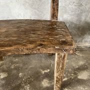 Large old teak chair or armchair H84 L60
